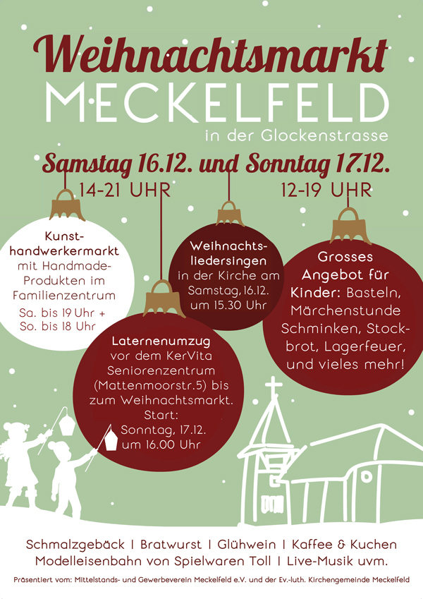 Weihnachtsmarkt Plakat